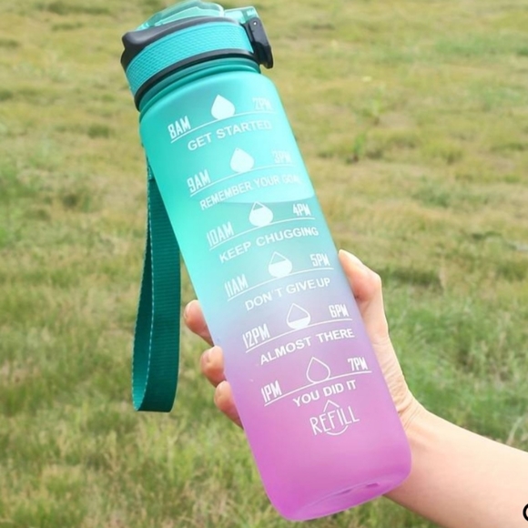 New Motivational Hourly Water Bottle - Picture 1 of 6